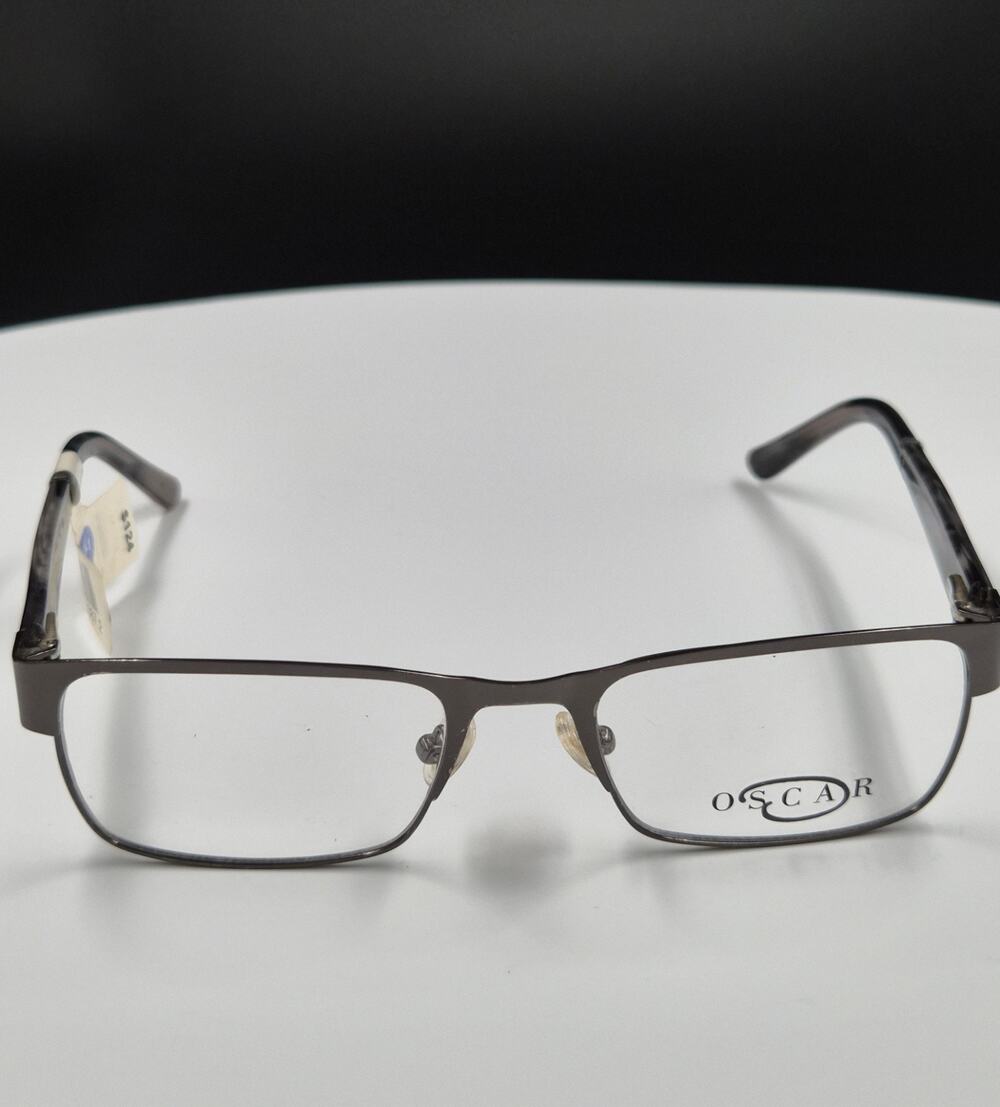 OSCAR 85880 02 Rectangular Full Rim Gray Eyeglass Frames Unisex Adults